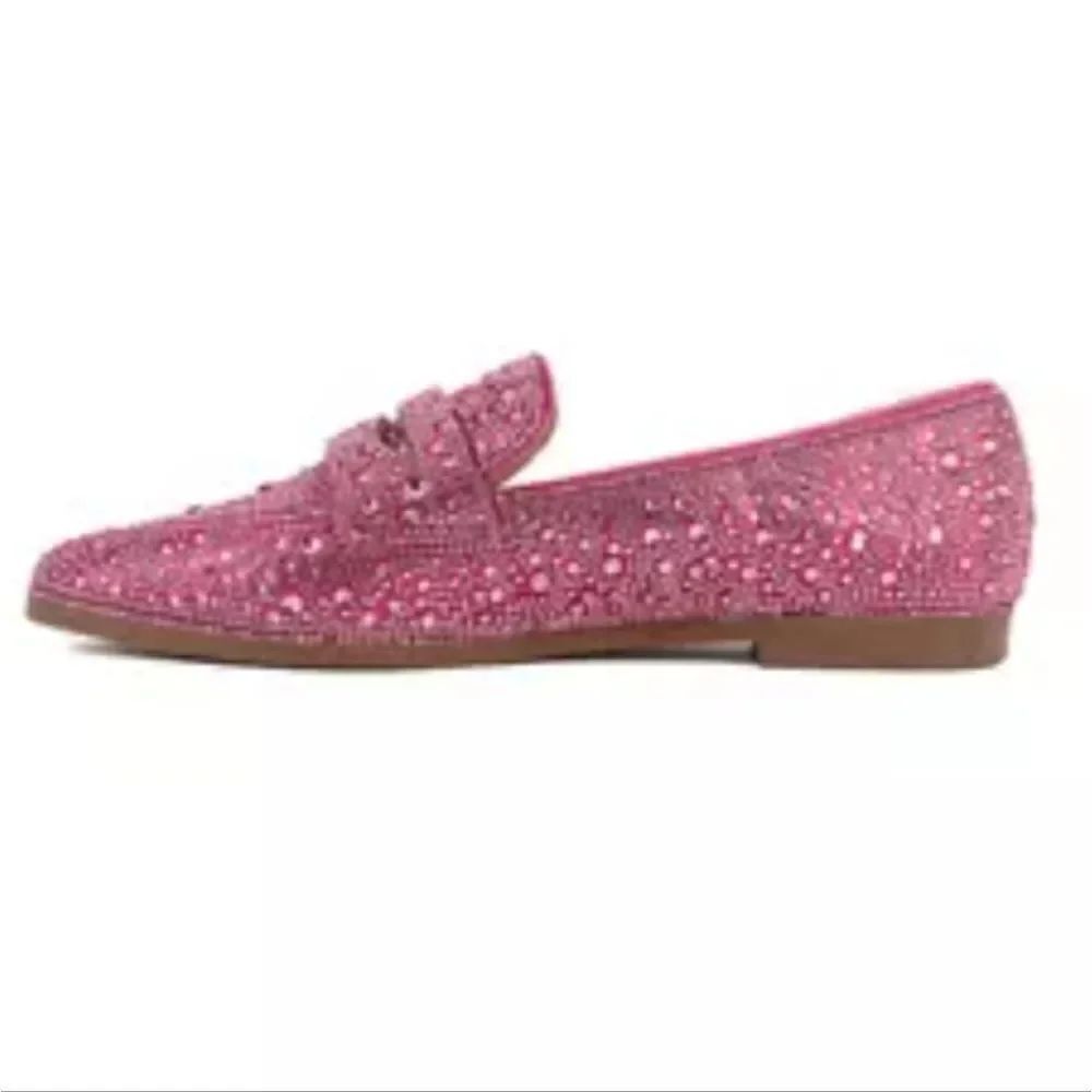 BRAND NEW SUGAR CARVIAR STUDDED SLIP ON LOAFERS